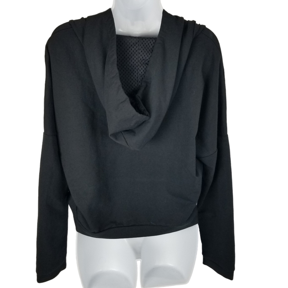 Puma Training Urban Cropped Hoodie Black and White Women's Size Medium - Picture 2 of 15